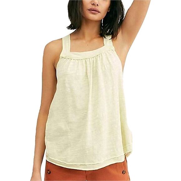 Free People Tops - Free People Womens Good For You Tank Top, Green, NWT